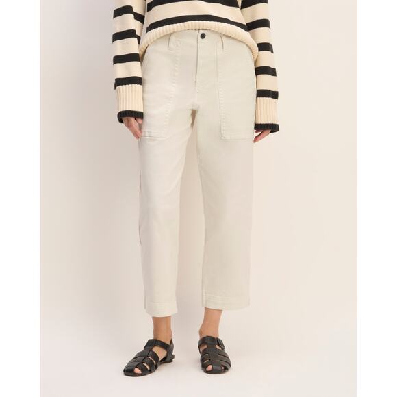 Everlane The Organic Utility Pant in Bone 14 Regular - Picture 1 of 7